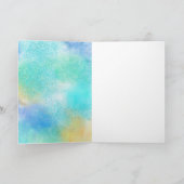 Aqua Gold Glans Zeemeermin Kaart (Binnen)