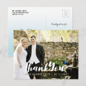 Aqua Gold Glitter Ananas Bedankt Kaart (Voorkant / Achterkant)