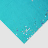 Aqua Gold Glitter Sparkle Mermaid    Tissuepapier (Detail)
