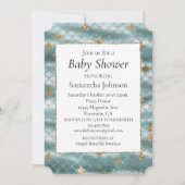 Aqua Gold Glitter Zeemeermin Kaart (Voorkant)