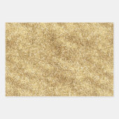 Aqua Gold Glitz Glitter Sparkle Mermaid Inpakpapier Vel (Voorkant 3)
