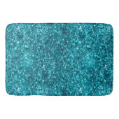 Aqua Gold Glitzy Glitter (Zeemeermin geïnspireerd) Badmat (Voorkant)