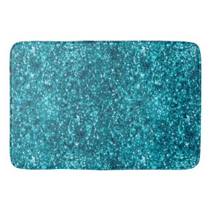 Aqua Gold Glitzy Glitter (Zeemeermin geïnspireerd) Badmat