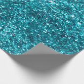 Aqua Gold Glitzy Glitter (Zeemeermin geïnspireerd) Cadeaupapier (Hoek)