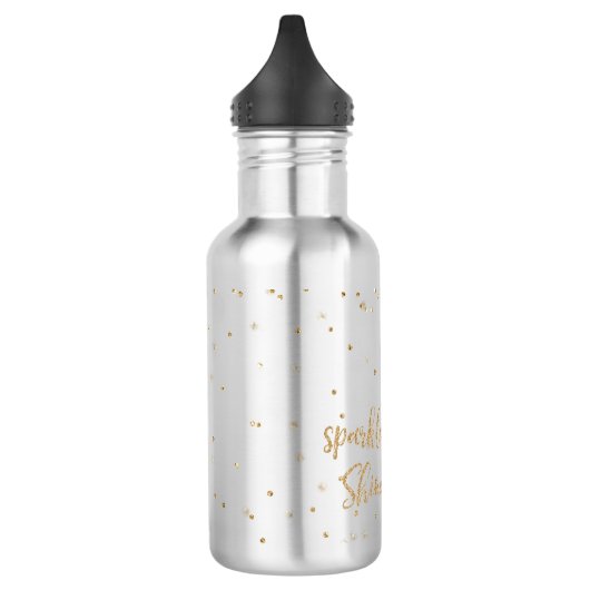 Aqua Gold Mermaid Sparkle Glitter Confetti         Waterfles (Links)