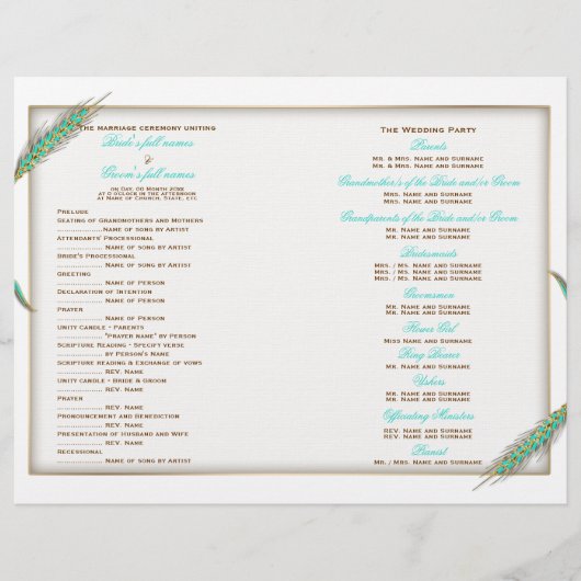 Aqua Gold-trouwprogramma tarwe (Voorkant)