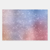 Aqua Gold Unicorn Sparkle Inpakpapier Vel (Voorkant 3)