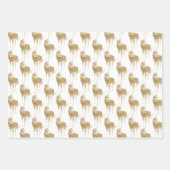 Aqua Gold Unicorn Sparkle Inpakpapier Vel (Voorkant 2)