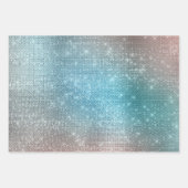 Aqua Gold Unicorn Sparkle Inpakpapier Vel (Voorkant)