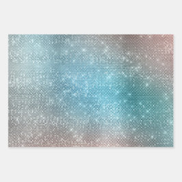 Aqua Gold Unicorn Sparkle Inpakpapier Vel