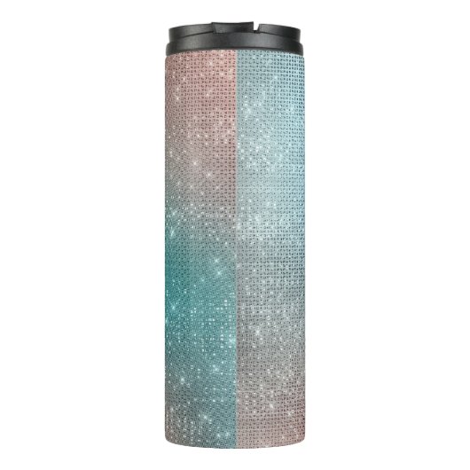 Aqua Gold Unicorn Sparkle Thermosbeker (Achterkant)