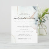 AQUA GOLD WATERCOLOR KWAST WORKSHOP EVENT LOGO KAART (Staand voorkant)