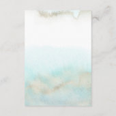 Aqua & Gold Waterverf Beach Hotel Enclosure Kaart (Achterkant)