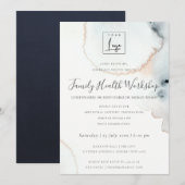 AQUA GOLD WATERVERF BRUSH STROKE WORKSHOP EVAL KAART (Voorkant / Achterkant)