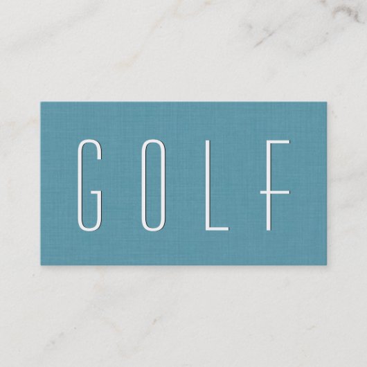Aqua GOLF THEME Simple Style V70 Visitekaartje (Voorkant)
