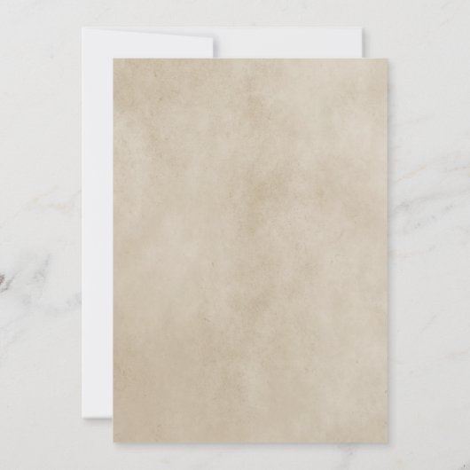 Aqua Gothic Swirls Wedding Invite Kaart (Achterkant)