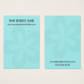 Aqua Grafische Vloer 1 Vertonende Kaarten van de H Visitekaartje (Voorkant /achterkant)