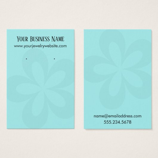 Aqua Grafische Vloer 1 Vertonende Kaarten van de H Visitekaartje (Voorkant /achterkant)