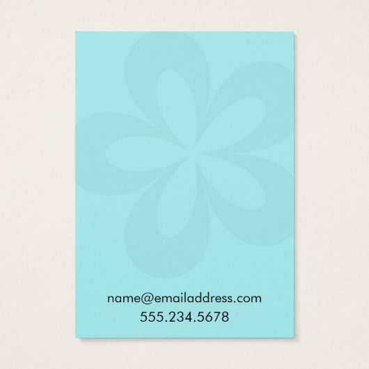 Aqua Grafische Vloer 1 Vertonende Kaarten van de H Visitekaartje (Achterkant)