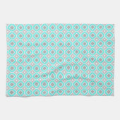 Aqua Gray Pattern Kitchen Cloth Towel Theedoek (Horizontaal)