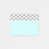 Aqua Gray Post It Notes (Voorkant)