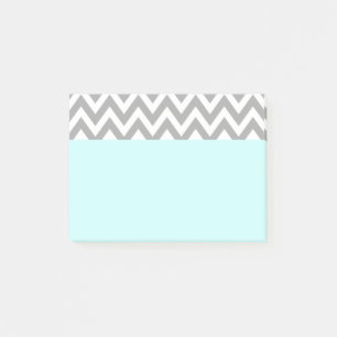 Aqua Gray Post It Notes