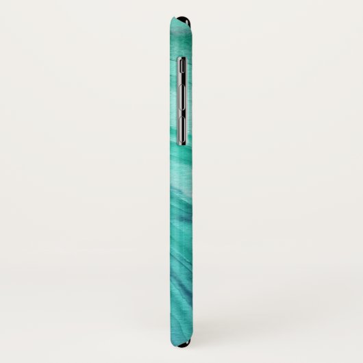 Aqua Green Agaat II Waterverf Patroon Case-Mate iPhone Case (Achterkant/links)