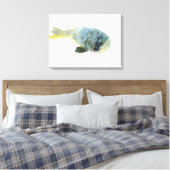 Aqua Green Canvas Afdruk (Insitu (Slaapkamer))