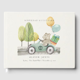 Aqua Green Elke dag van de Age op de verjaardag va Gastenboek