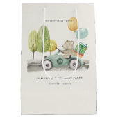 Aqua Green Elke dag van de Age op de verjaardag va Medium Cadeauzakje (Achterkant)