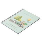 Aqua Green Elke dag van de Age op de verjaardag va Notitieboek (Linkerzijde)