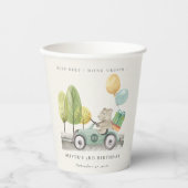 Aqua Green Elke dag van de Age op de verjaardag va Papieren Bekers (Voorkant)