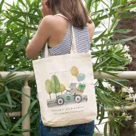 Aqua Green Elke dag van de Age op de verjaardag va Tote Bag