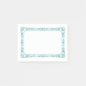 Aqua Green Fancy Lijst Post-it® Notes (Voorkant)