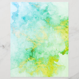 Aqua Green Gold Granite-scrapbook