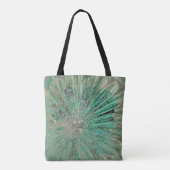 Aqua Green Ice Explosive  Art Glass Tote Bag (Achterkant)