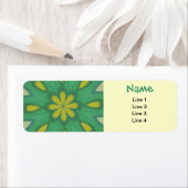 Aqua Green Mandala Labels (Insitu)