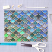 Aqua green Mermaidscales Spring Glitter voor meisj Tissuepapier (Craft)