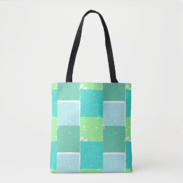 Aqua Green Mint kleurenpatroon Bag Tote Bag