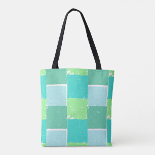 Aqua Green Mint kleurenpatroon Bag Tote Bag