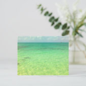 Aqua Green Ocean | Foto van Turks- en Caicoseiland Briefkaart (Staand voorkant)