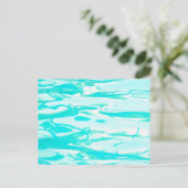 Aqua Green Pool Water Abstracte achtergrond Briefkaart (Staand voorkant)