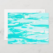 Aqua Green Pool Water Abstracte achtergrond Briefkaart (Voorkant / Achterkant)