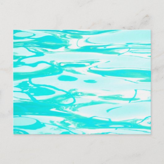 Aqua Green Pool Water Abstracte achtergrond Briefkaart (Voorkant)