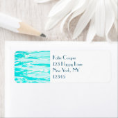 Aqua Green Pool Water Abstracte achtergrond Etiket (Insitu)