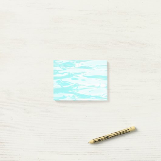 Aqua Green Pool Water Abstracte achtergrond Post-it® Notes (Op bureau)