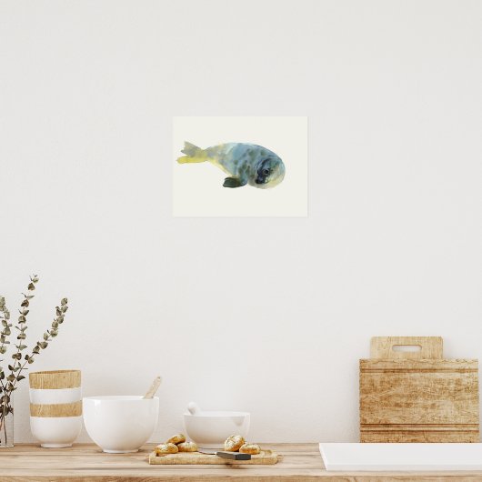 Aqua Green Poster (Keuken)