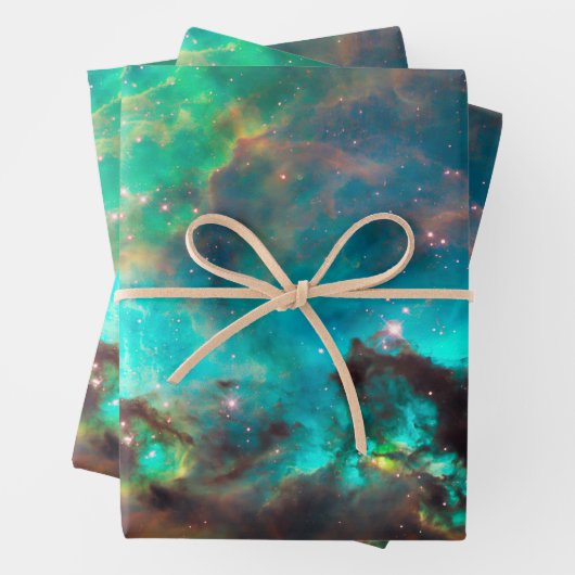 Aqua Green Star Cluster NGC 2074 LMC Inpakpapier Vel (In situ)