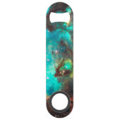 Aqua Green Star Cluster NGC 2074 Speed Flessenopener (Achterkant)