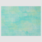 Aqua Green Striped Waterverf Tissuepapier (Voorkant)